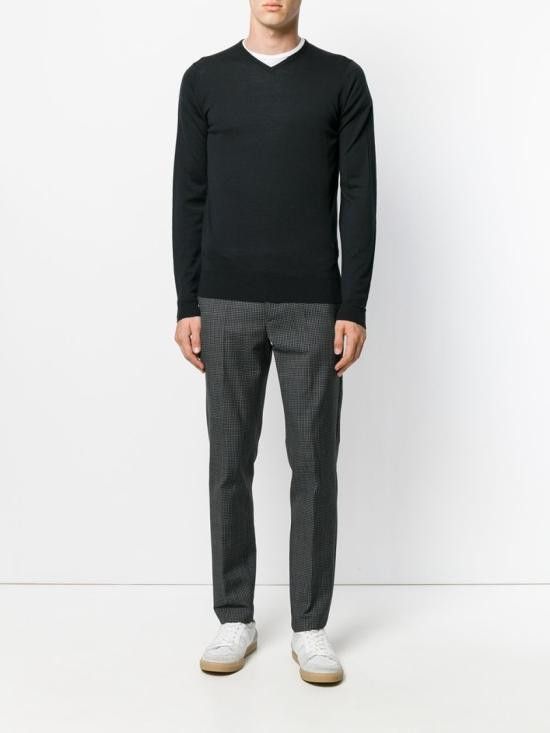 John Smedley JOHN SMEDLEY Men Sweater SHIPTON BLACK Black Size US XL / EU 56 / 4 - 2 Thumbnail