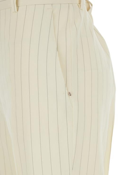 Sportmax SPORTMAX Women Straight Pants 241213109600001 White Size 27" / US 4 / IT 40 - 2 Thumbnail