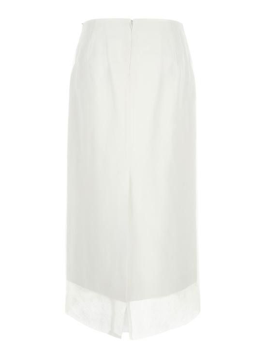 Sportmax SPORTMAX Women Skirts 2412101193600001 White Size 27" / US 4 / IT 40 - 2 Thumbnail