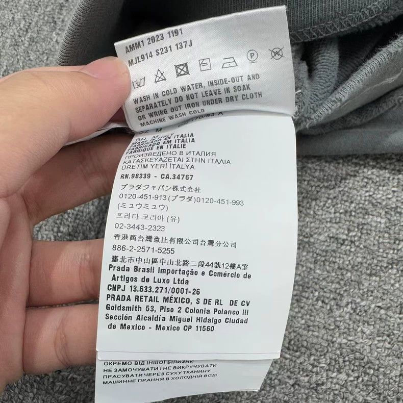 Miu Miu MiuMiu washed to make old ruined letter polo collar embroidered hoodie-zp Size US M / EU 48-50 / 2 - 8 Thumbnail