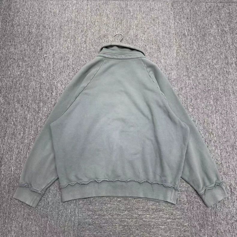 Miu Miu MiuMiu washed to make old ruined letter polo collar embroidered hoodie-zp Size US M / EU 48-50 / 2 - 5 Thumbnail