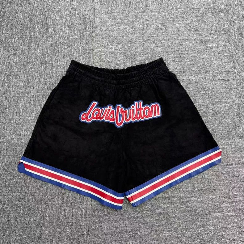 louis vuitton nba co-embroidered monogram shorts-zp