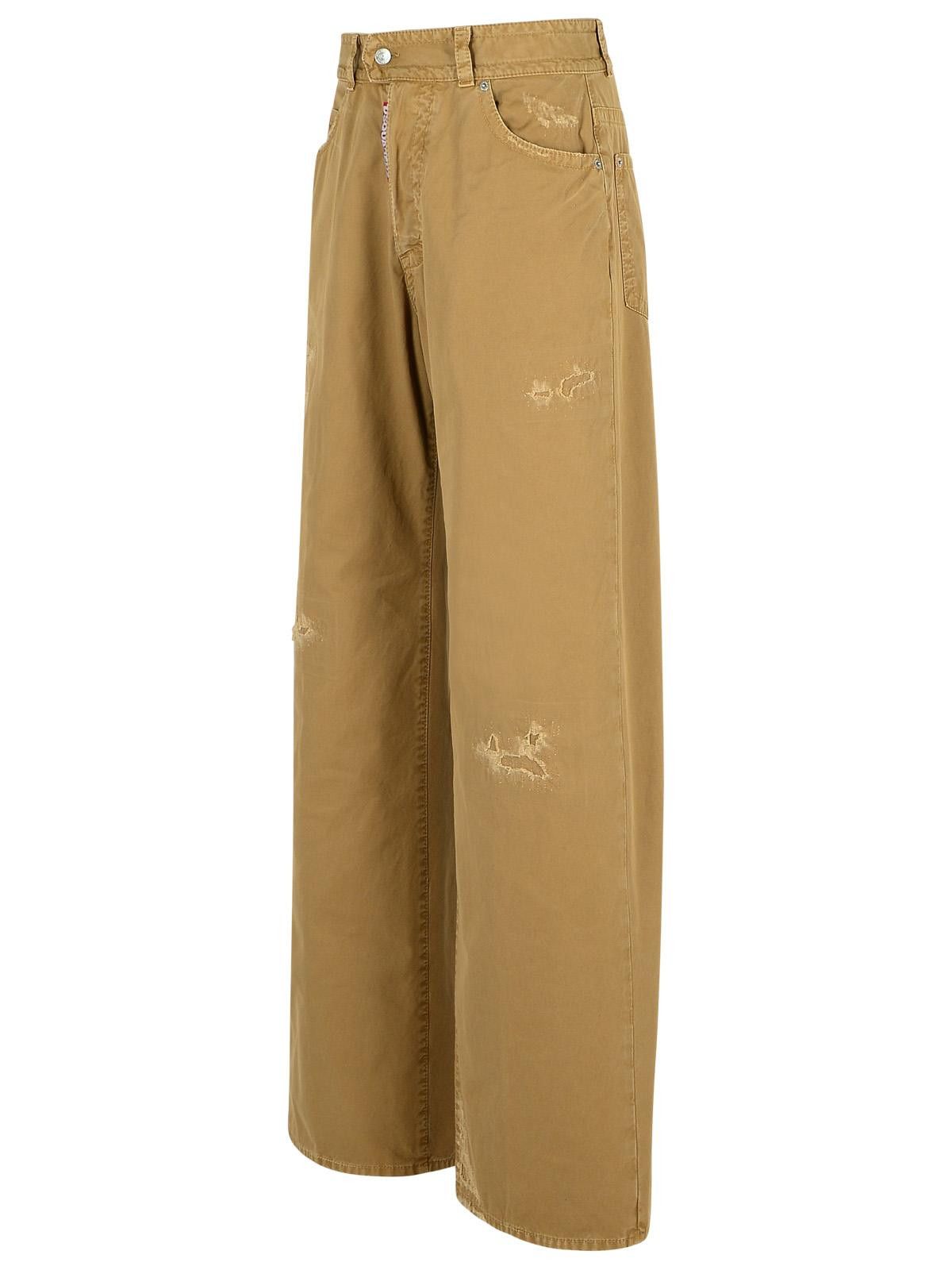 Dsquared2 DSQUARED2 '9 To 5' Beige Cotton Pants Size 24" / US 00 / IT 34 - 2 Thumbnail
