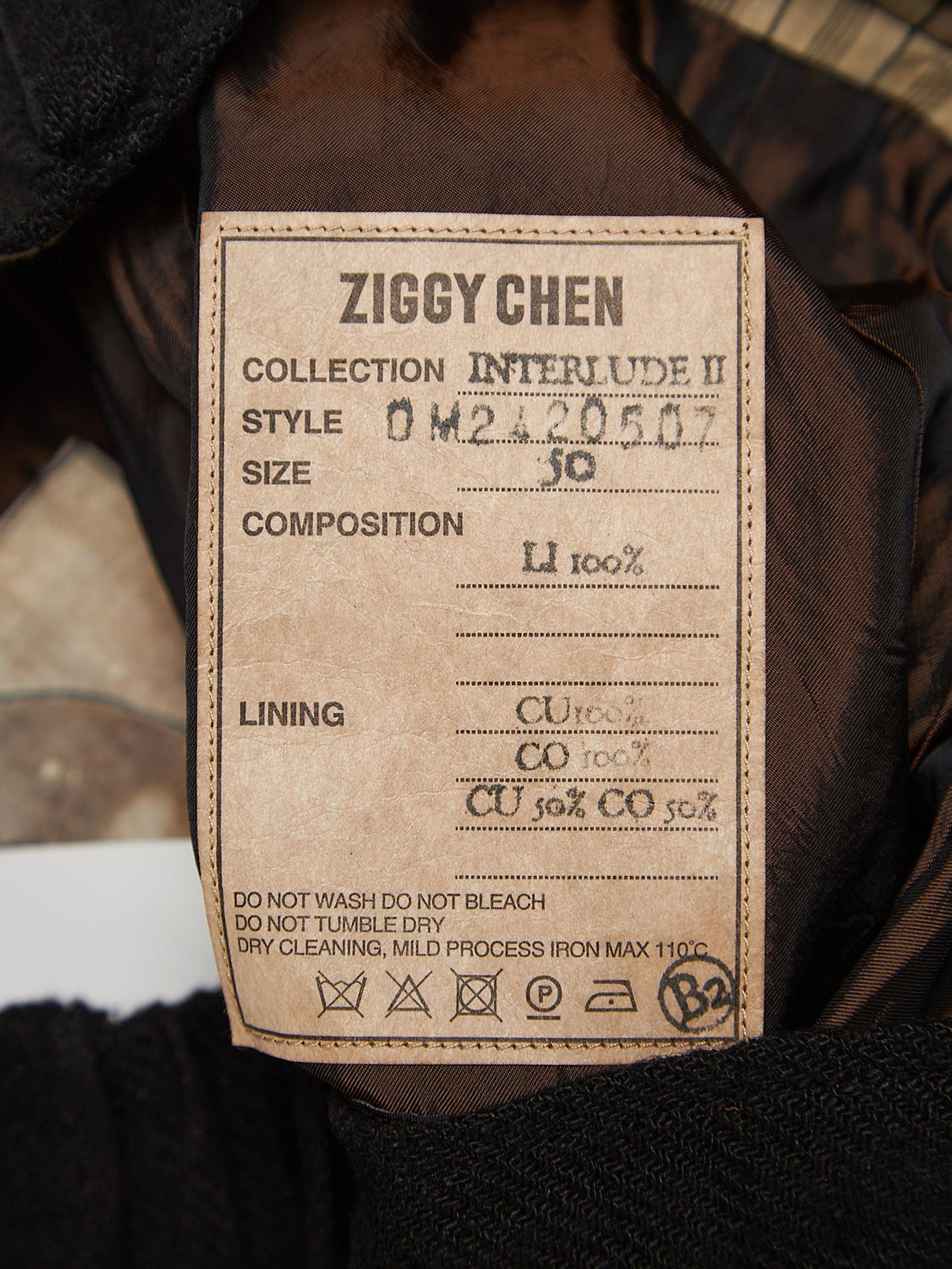 Ziggy Chen Black Faded Classic Trousers Size US 34 / EU 50 - 4 Thumbnail