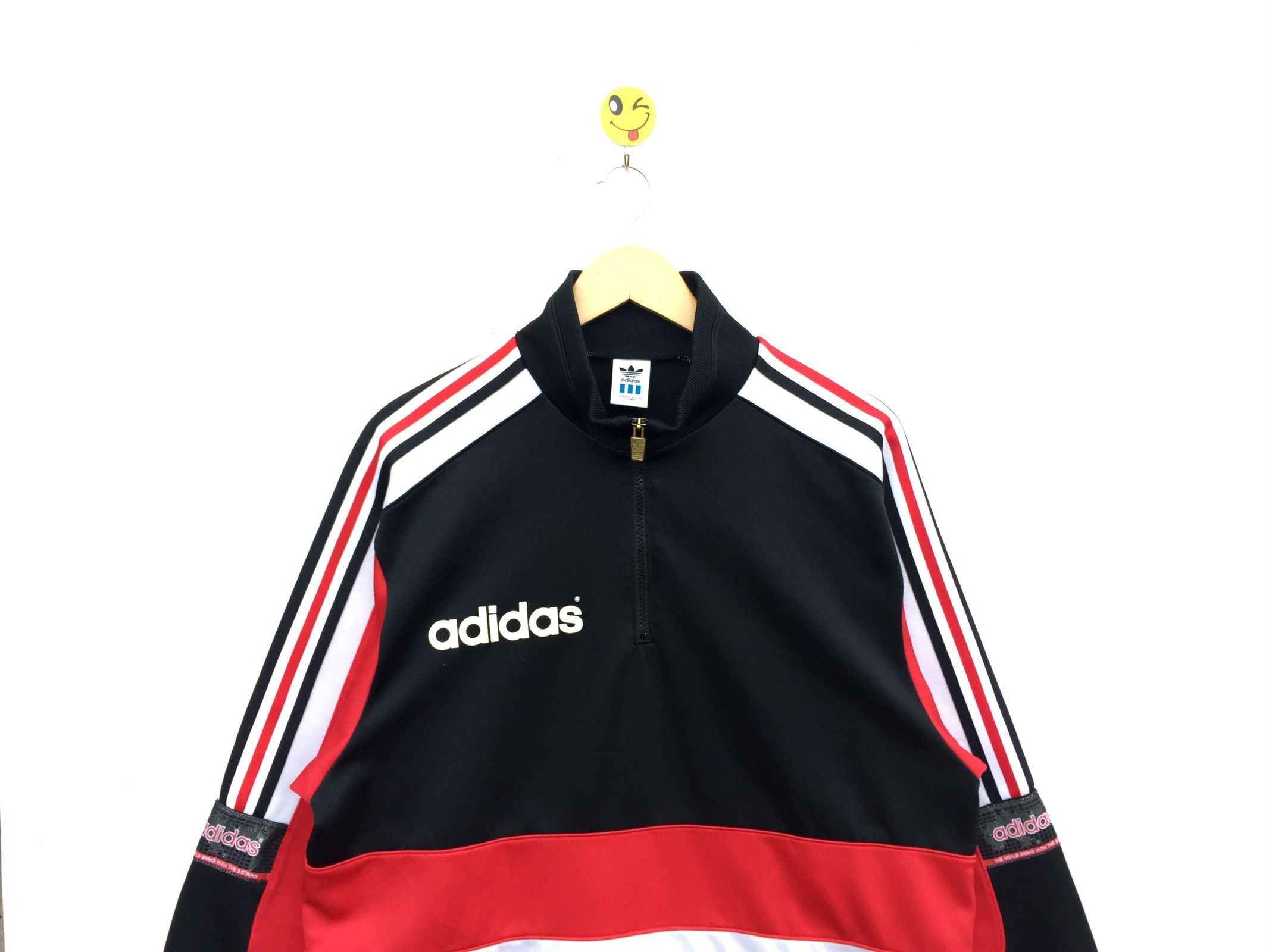 トップス 80's 90's vintage adidas sweat half zip VINTAGE!!! ADIDAS / Adidas 90/80's HalfZip Long Track top with