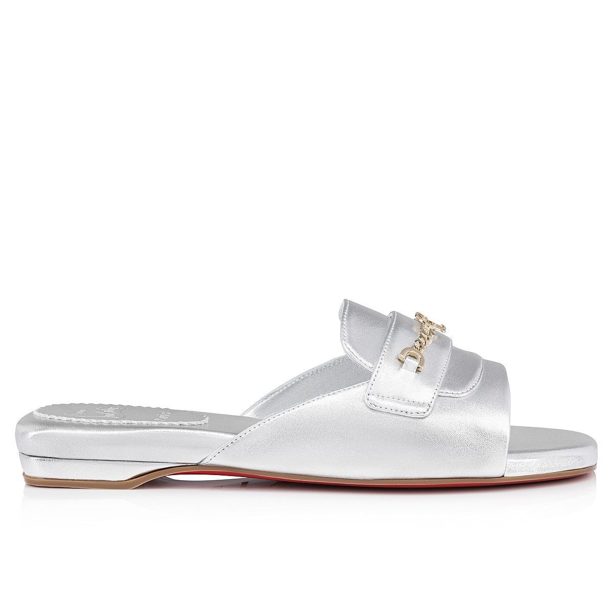 Christian Louboutin Miss MJ Mule Silver Size US 6 / IT 36 - 2 Thumbnail