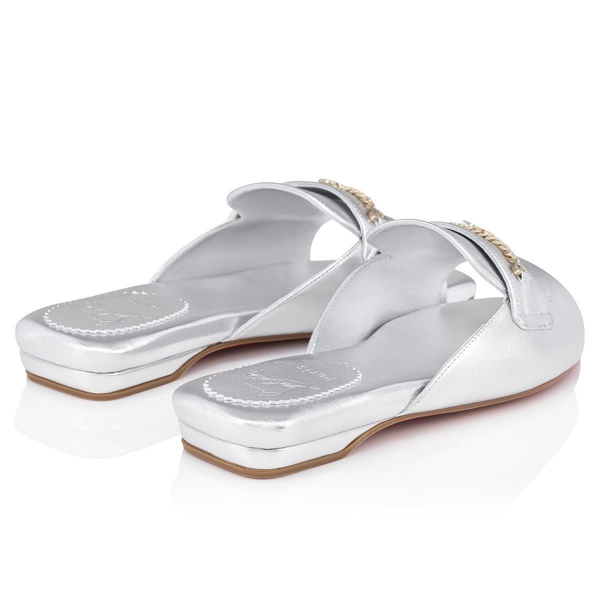 Christian Louboutin Miss MJ Mule Silver Size US 8 / IT 38 - 3 Thumbnail