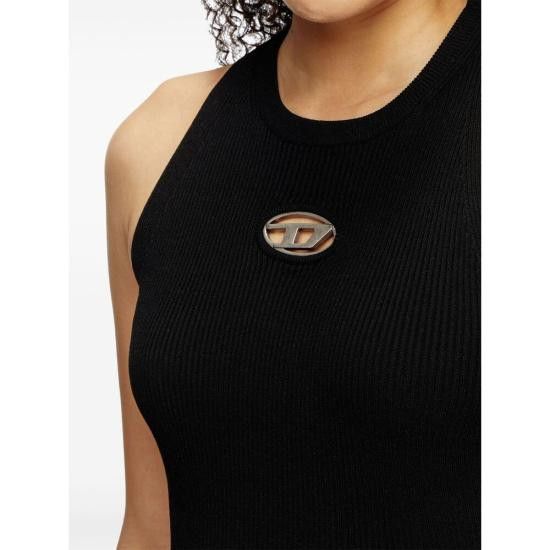 Diesel DIESEL Women Dresses 0DLAX A17449 9XX BLACK Size M / US 6-8 / IT 42-44 - 3 Thumbnail