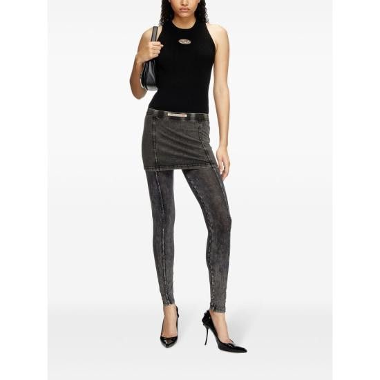 Diesel DIESEL Women Tops 0DLAX A17450 9XX BLACK Size S / US 4 / IT 40 - 4 Thumbnail