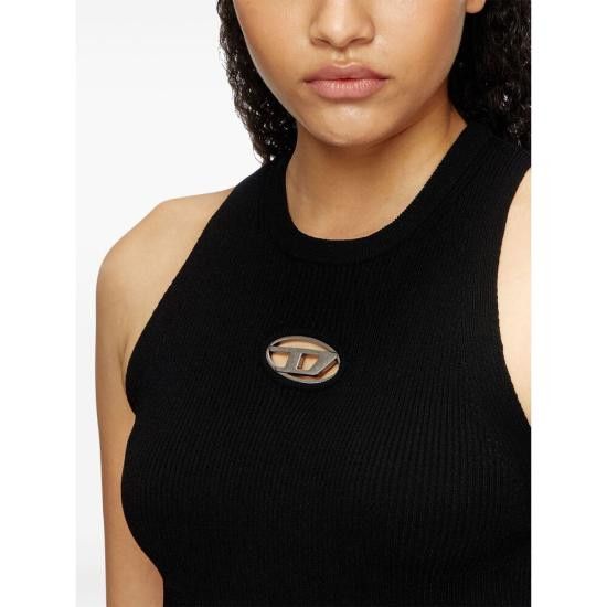 Diesel DIESEL Women Tops 0DLAX A17450 9XX BLACK Size S / US 4 / IT 40 - 3 Thumbnail