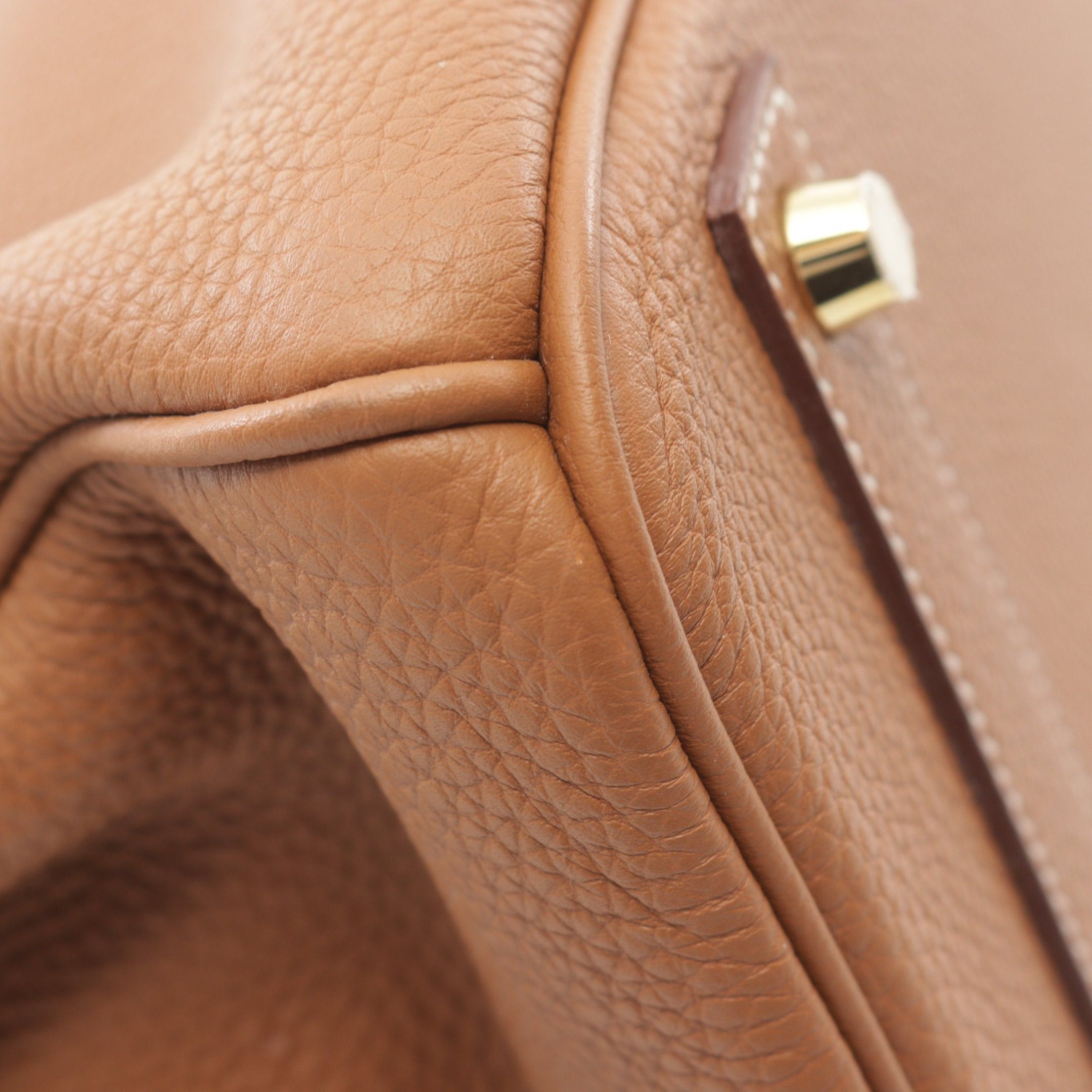 Hermes Hermes Birkin 40 Gold Handbag Togo Light Brown Hardware Y Stamp Size ONE SIZE - 8 Thumbnail