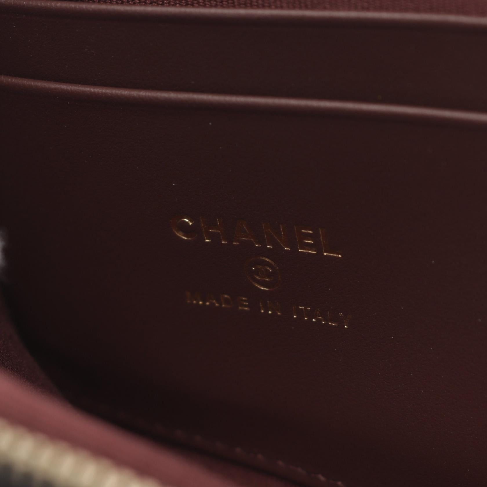 Chanel Chanel Matelasse Round Zipper Wallet Caviar Skin Black Gold Hardware Size ONE SIZE - 4 Thumbnail