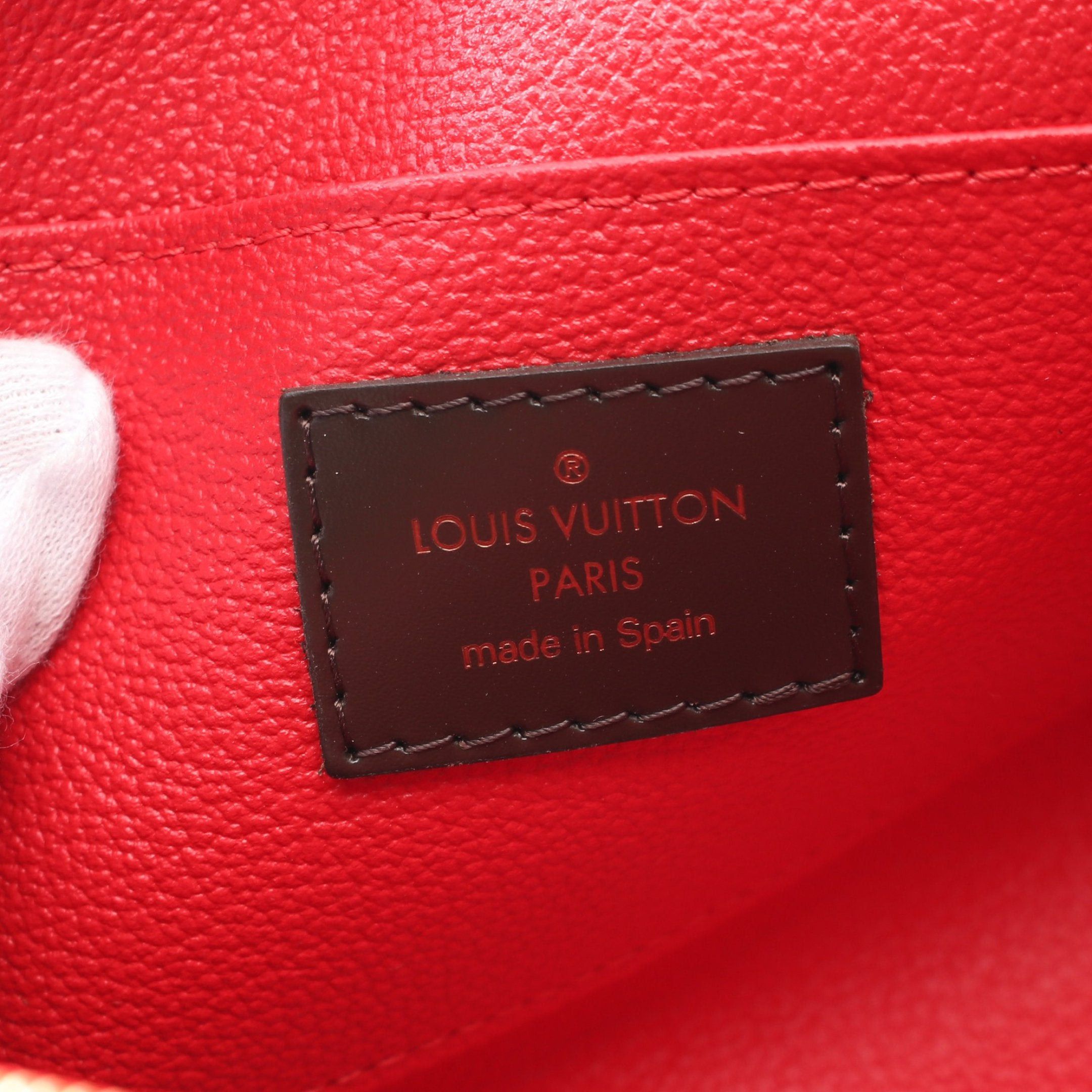 Louis Vuitton Louis Vuitton Pochette Cosmetics Damier Ebene Cosmetic Pouch Brown Size ONE SIZE - 4 Thumbnail