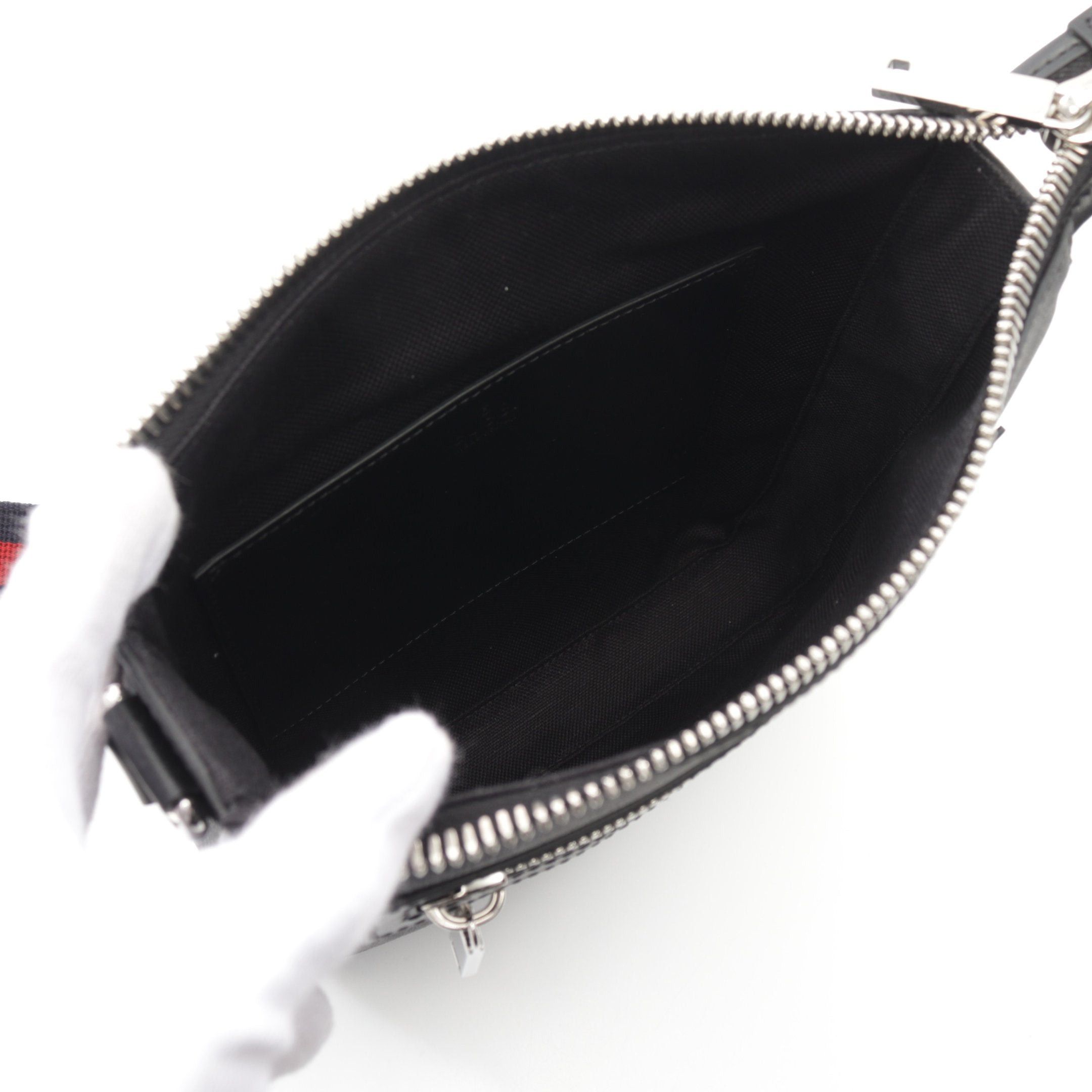 Gucci Gucci Gg Supreme Small Shoulder Bag Leather Black Size ONE SIZE - 3 Thumbnail