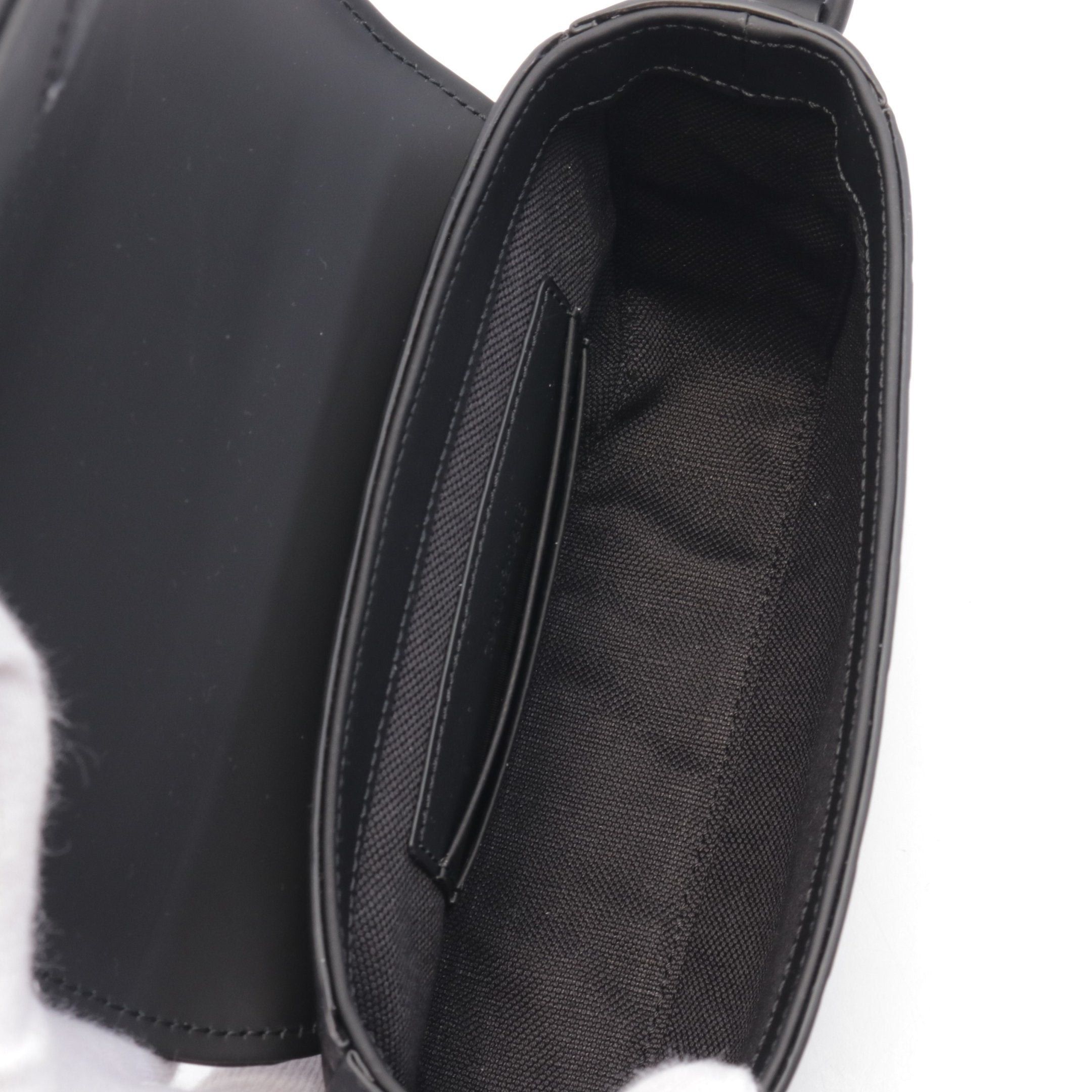 Gucci Gucci Gg Rubber Effect Super Mini Bag Shoulder Black Size ONE SIZE - 3 Thumbnail
