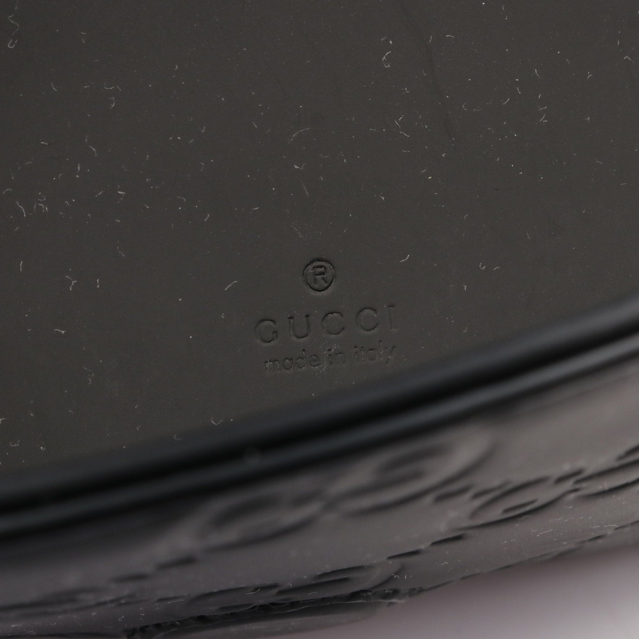 Gucci Gucci Gg Rubber Effect Super Mini Bag Shoulder Black Size ONE SIZE - 4 Thumbnail