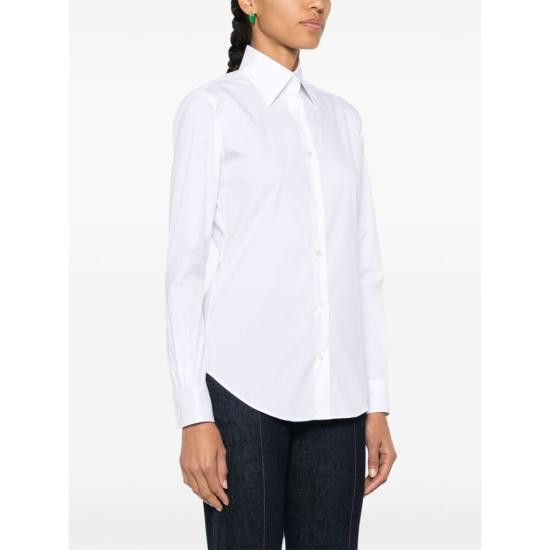 Mazzarelli MAZZARELLI Women Shirts B100 1A GEA WHITE Size M / US 6-8 / IT 42-44 - 6 Thumbnail
