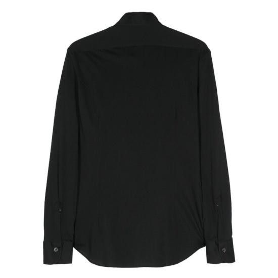 Mazzarelli MAZZARELLI Men Long Tops GOLF CAMICIA NERO BLACK Size US M / EU 48-50 / 2 - 2 Thumbnail