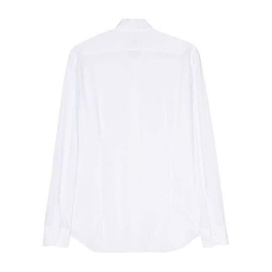 Mazzarelli MAZZARELLI Men Long Tops GOLF CAMICIA BIANC WHITE Size US M / EU 48-50 / 2 - 2 Thumbnail