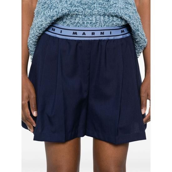 Marni MARNI Women Shorts & Burmudas TW839 PAMA0547S0 00B81 BLUE Size 27" / US 4 / IT 40 - 2 Thumbnail