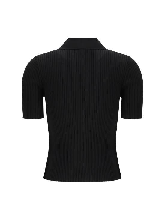 Courreges COURREGES Women Polo Shirts VESMPO029FI0001 9999 BLACK Size S / US 4 / IT 40 - 2 Thumbnail