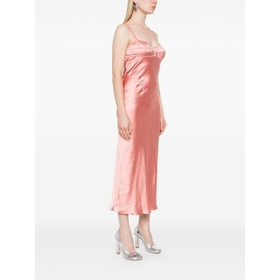 Anna October ANNA OCTOBER Women Dresses PS2508 PEACH PINK Size M / US 6-8 / IT 42-44 - 3 Thumbnail