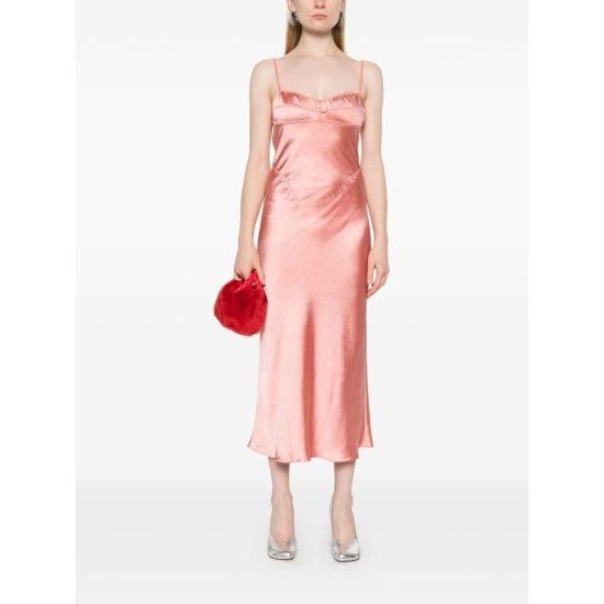 Anna October ANNA OCTOBER Women Dresses PS2508 PEACH PINK Size M / US 6-8 / IT 42-44 - 4 Thumbnail