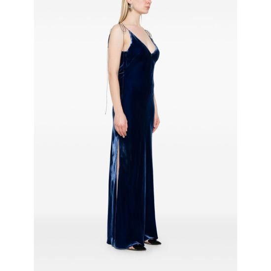 Anna October ANNA OCTOBER Women Dresses PS2501 BLUE Size M / US 6-8 / IT 42-44 - 5 Thumbnail