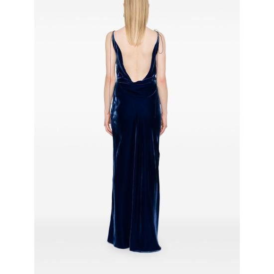 Anna October ANNA OCTOBER Women Dresses PS2501 BLUE Size M / US 6-8 / IT 42-44 - 3 Thumbnail