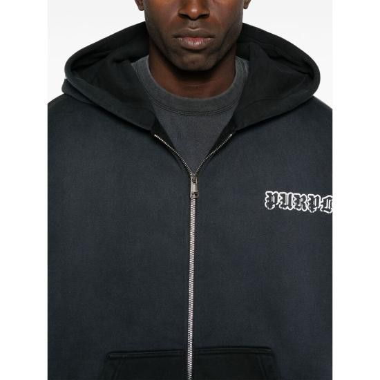 Purple Brand PURPLE BRAND Men Jacket P460 HBGW BLACK Size US XL / EU 56 / 4 - 4 Thumbnail