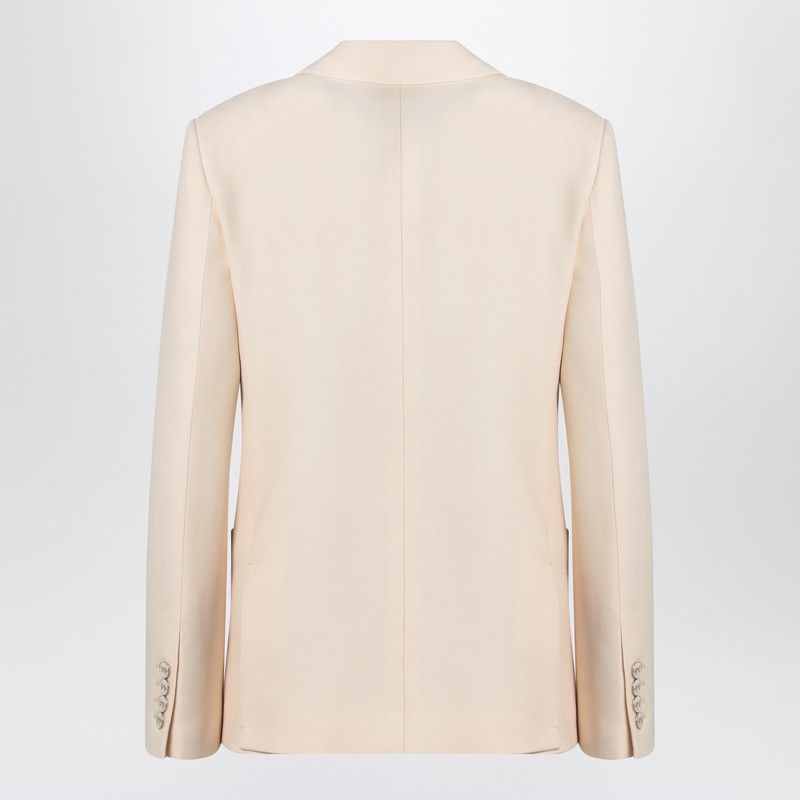 Valentino Valentino Wool And Silk Single-Breasted Jacket Size M / US 6-8 / IT 42-44 - 2 Thumbnail