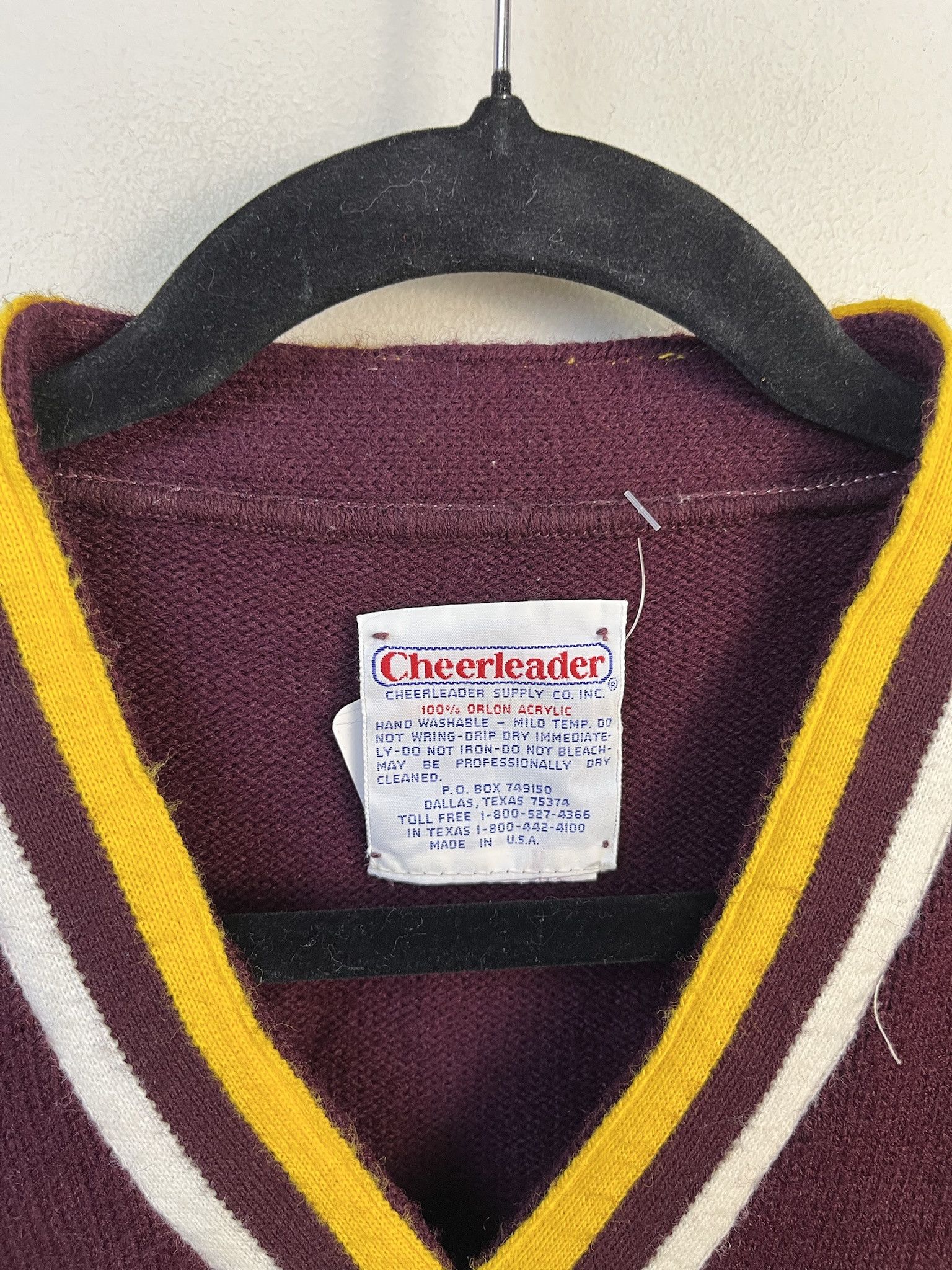 Vintage Vintage Knit Sweater 1990s Thick Knit IHS Cheerleader Dawn 9s0 Varsity Sweater Size S Size US S / EU 44-46 / 1 - 2 Thumbnail