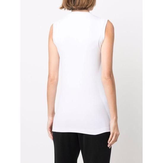 Brunello Cucinelli BRUNELLO CUCINELLI Women Tops M0TC8EL672 C159 WHITE Size M / US 6-8 / IT 42-44 - 4 Thumbnail
