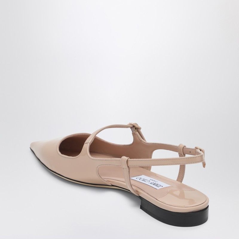 Jimmy Choo Jimmy Choo Scarpa Didi Flat Nude In Patent Leather Size US 8 / IT 38 - 2 Thumbnail