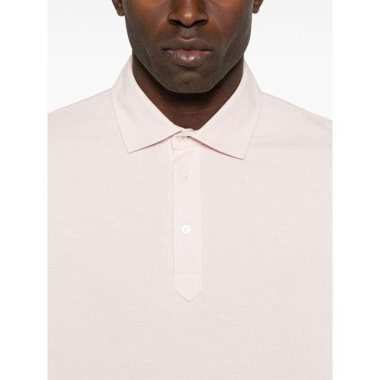 Brunello Cucinelli BRUNELLO CUCINELLI Men Polo Shirts ME8543936 C2399 PINK Size US L / EU 52-54 / 3 - 3 Thumbnail