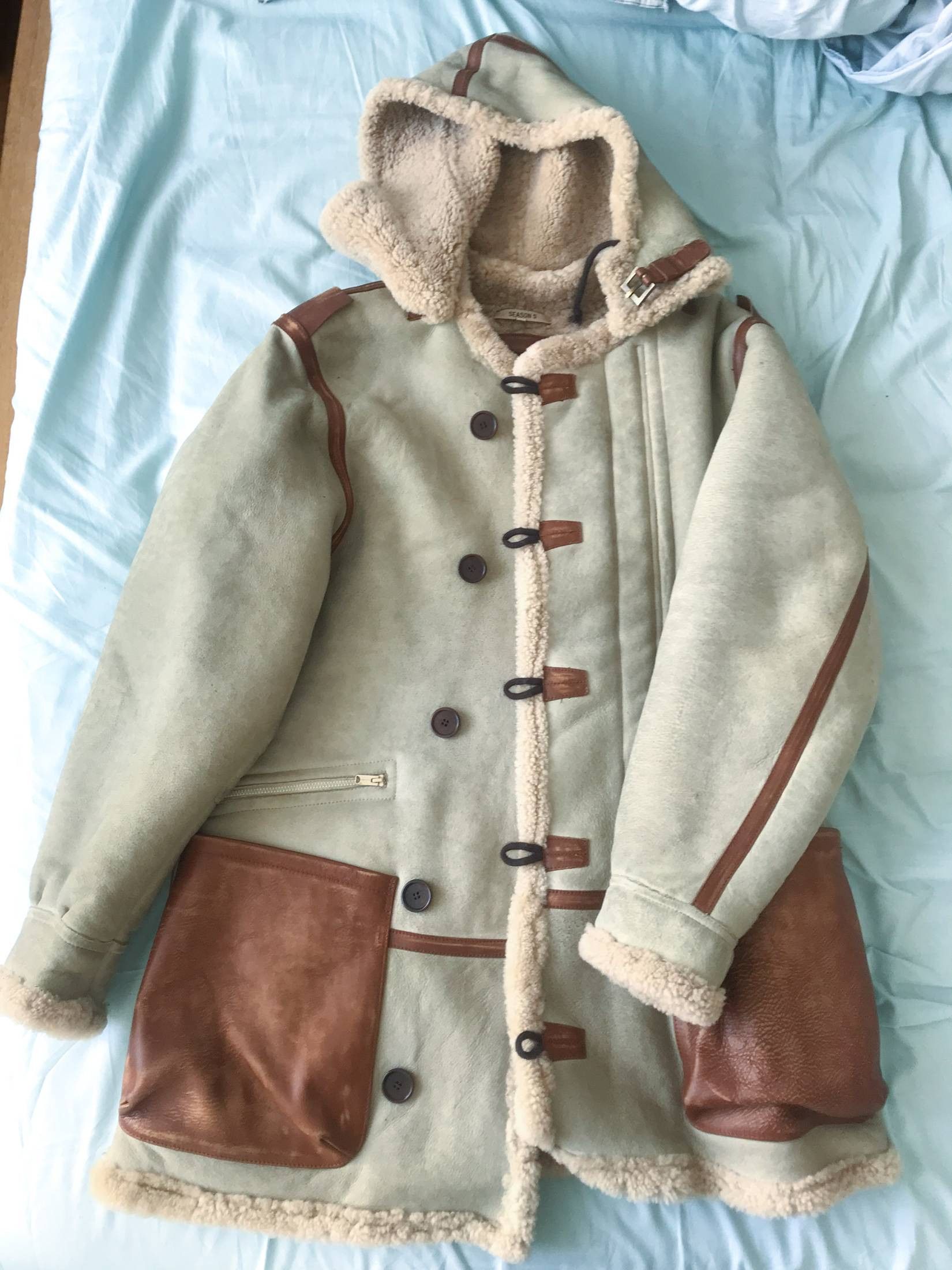 Yeezy Yeezy Season 5 Vintage Shearling Long hooded Hudson Coat Size US M / EU 48-50 / 2 - 1 Thumbnail