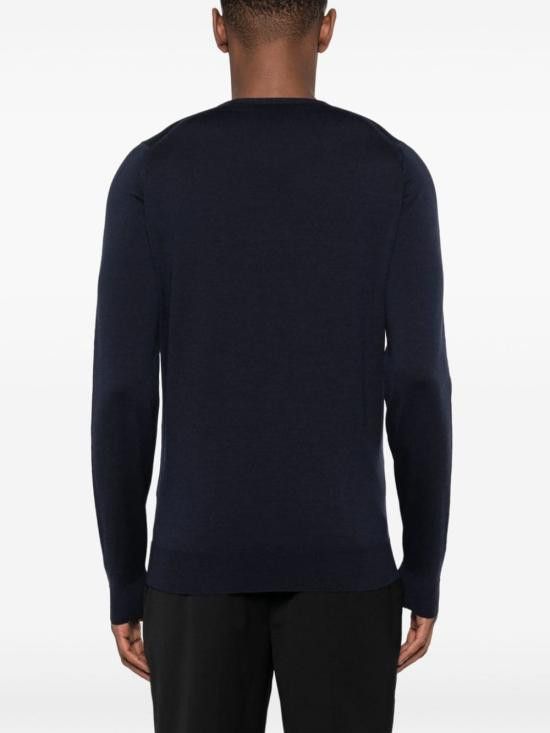 John Smedley JOHN SMEDLEY Men Sweater LUNDY MIDNIGHT Blue Size US L / EU 52-54 / 3 - 7 Thumbnail