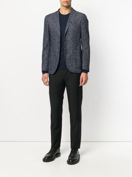 John Smedley JOHN SMEDLEY Men Sweater LUNDY MIDNIGHT Blue Size US L / EU 52-54 / 3 - 3 Thumbnail