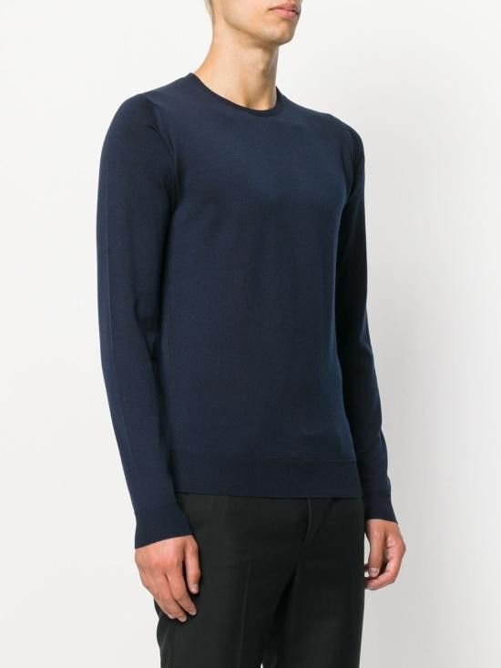 John Smedley JOHN SMEDLEY Men Sweater LUNDY MIDNIGHT Blue Size US XXL / EU 58 / 5 - 4 Thumbnail