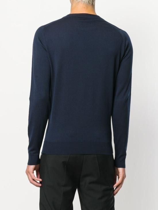 John Smedley JOHN SMEDLEY Men Sweater LUNDY MIDNIGHT Blue Size US XXL / EU 58 / 5 - 5 Thumbnail