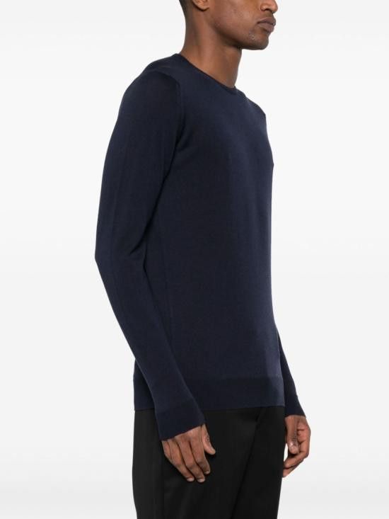 John Smedley JOHN SMEDLEY Men Sweater LUNDY MIDNIGHT Blue Size US XXL / EU 58 / 5 - 8 Thumbnail