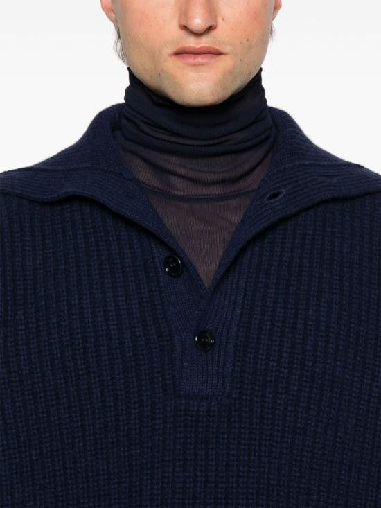 Dries Van Noten DRIES VAN NOTEN Men Sweater 2420212559705 MUDRA501 Blue Size US L / EU 52-54 / 3 - 3 Thumbnail