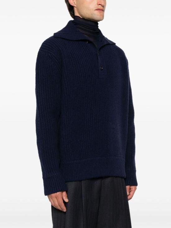 Dries Van Noten DRIES VAN NOTEN Men Sweater 2420212559705 MUDRA501 Blue Size US L / EU 52-54 / 3 - 2 Thumbnail