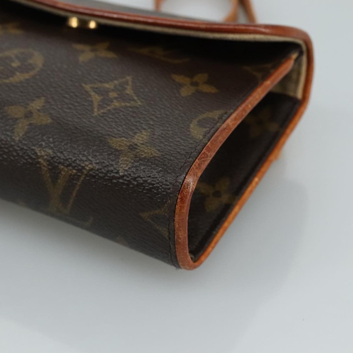 Louis Vuitton Florentine Brown Canvas Clutch Bag (Pre-Owned) Size ONE SIZE - 9 Thumbnail
