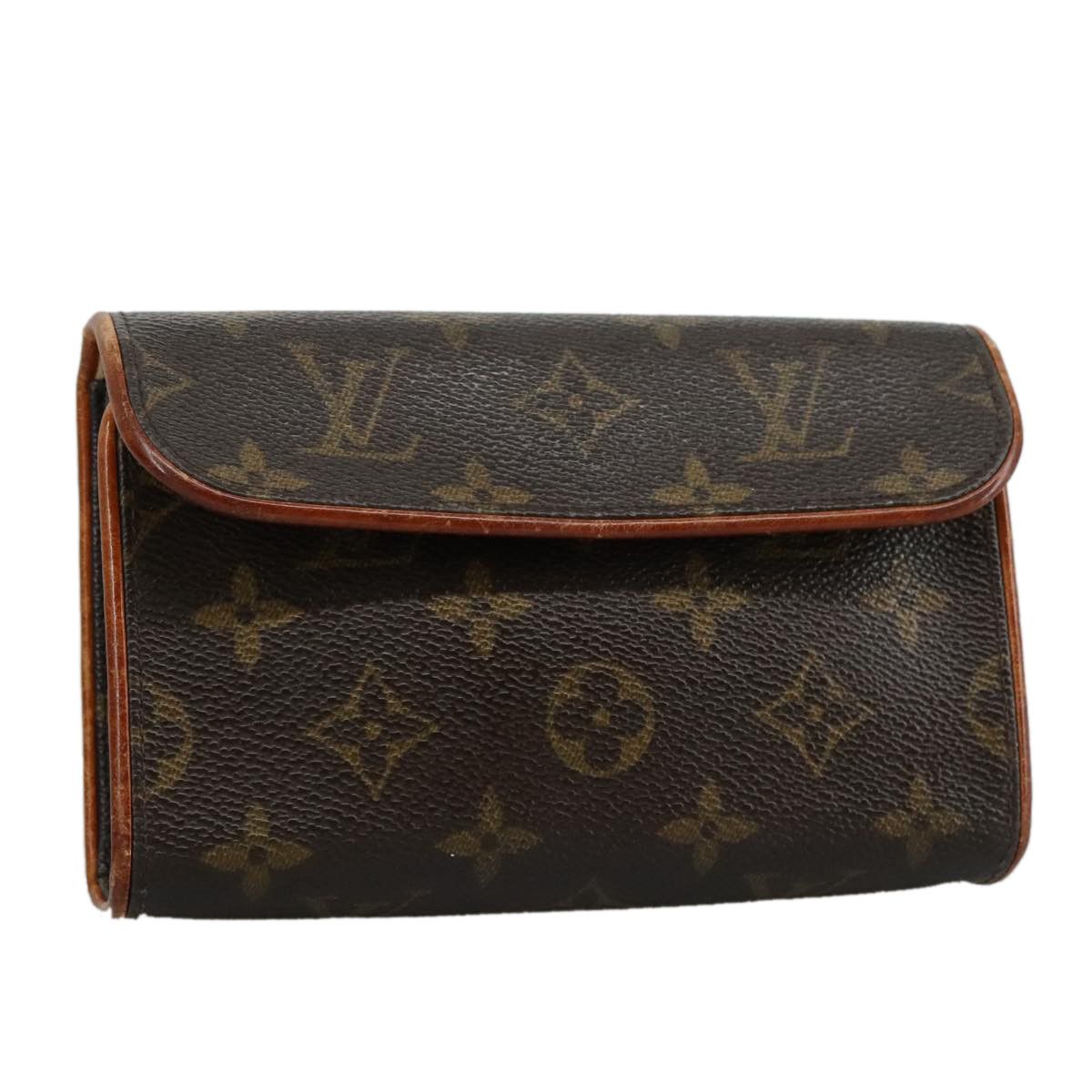 Louis Vuitton Florentine Brown Canvas Clutch Bag (Pre-Owned) Size ONE SIZE - 18 Thumbnail