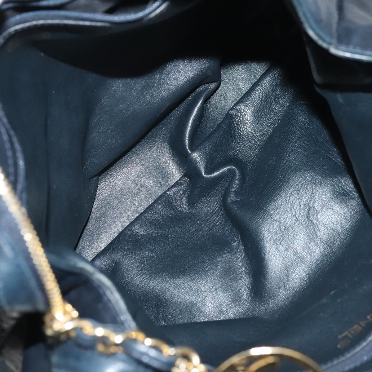 Chanel Coco Mark Black Leather Tote Bag (Pre-Owned) Size ONE SIZE - 18 Thumbnail