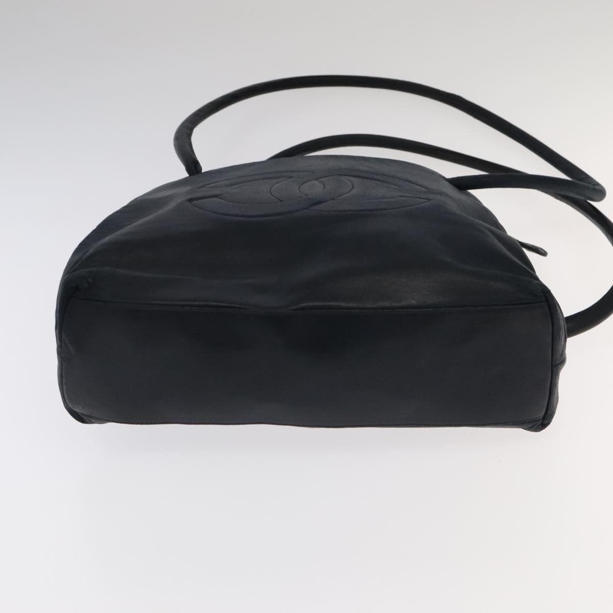 Chanel Coco Mark Black Leather Tote Bag (Pre-Owned) Size ONE SIZE - 8 Thumbnail