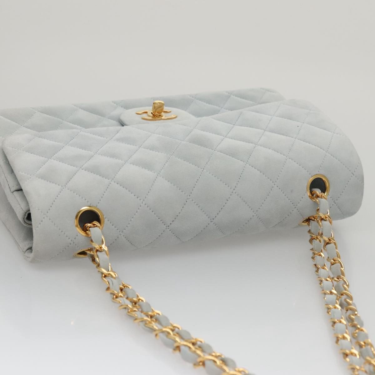 Chanel Timeless 23 Blue Suede Shoulder Bag (Pre-Owned) Size ONE SIZE - 5 Thumbnail