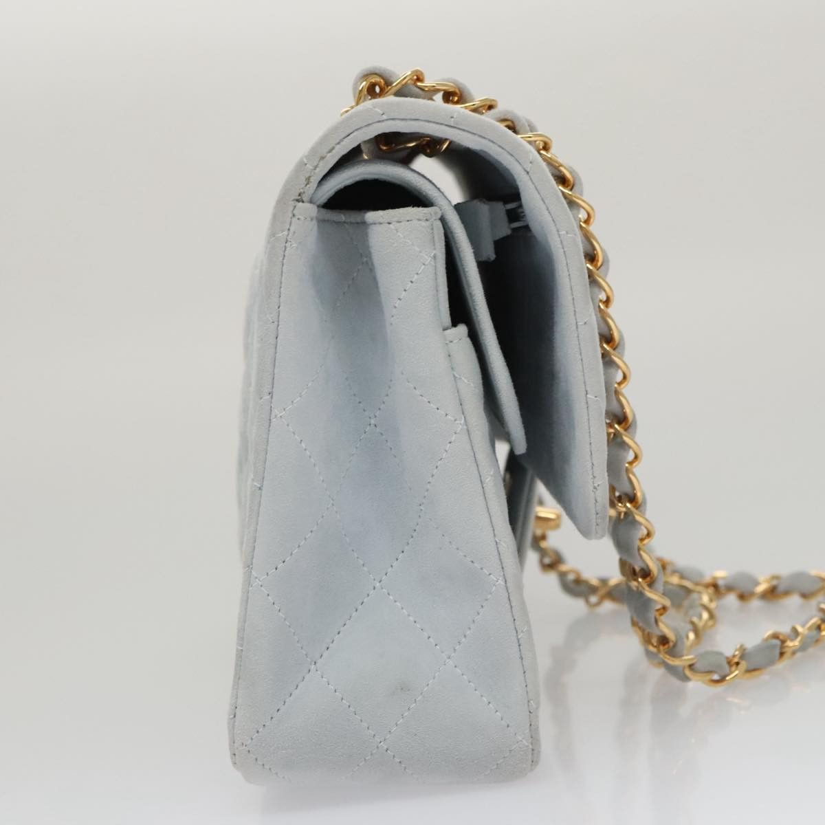 Chanel Timeless 23 Blue Suede Shoulder Bag (Pre-Owned) Size ONE SIZE - 4 Thumbnail