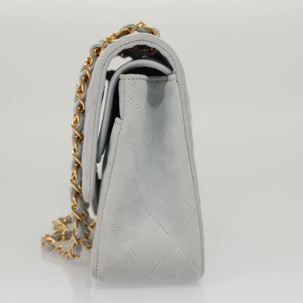 Chanel Timeless 23 Blue Suede Shoulder Bag (Pre-Owned) Size ONE SIZE - 3 Thumbnail